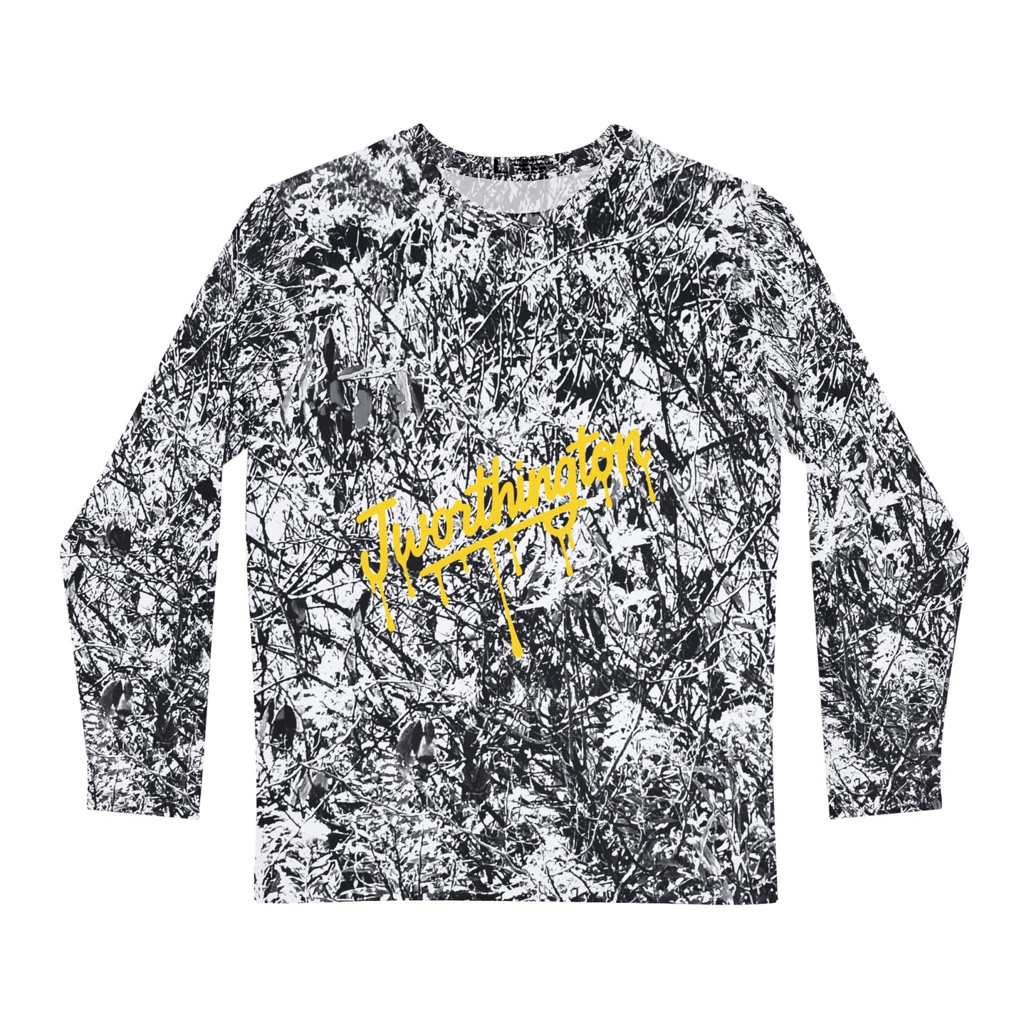 Men's Long Sleeve Shirt, Urban Camouflage Tee, Trendy Streetwear Top, Graphic Tee, Casual Layering Shirt