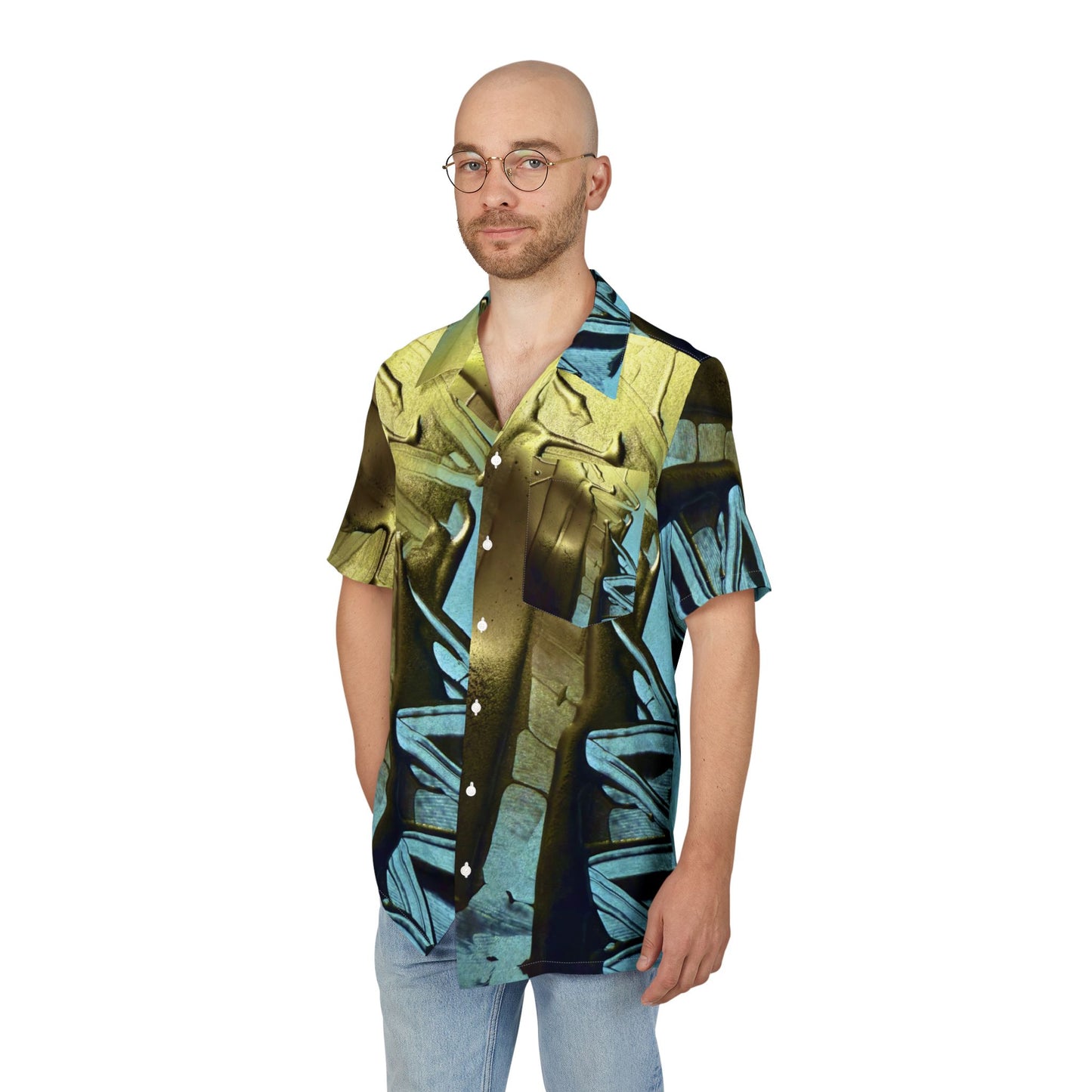 Unisex Hawaiian Button-Down Shirt (AOP)