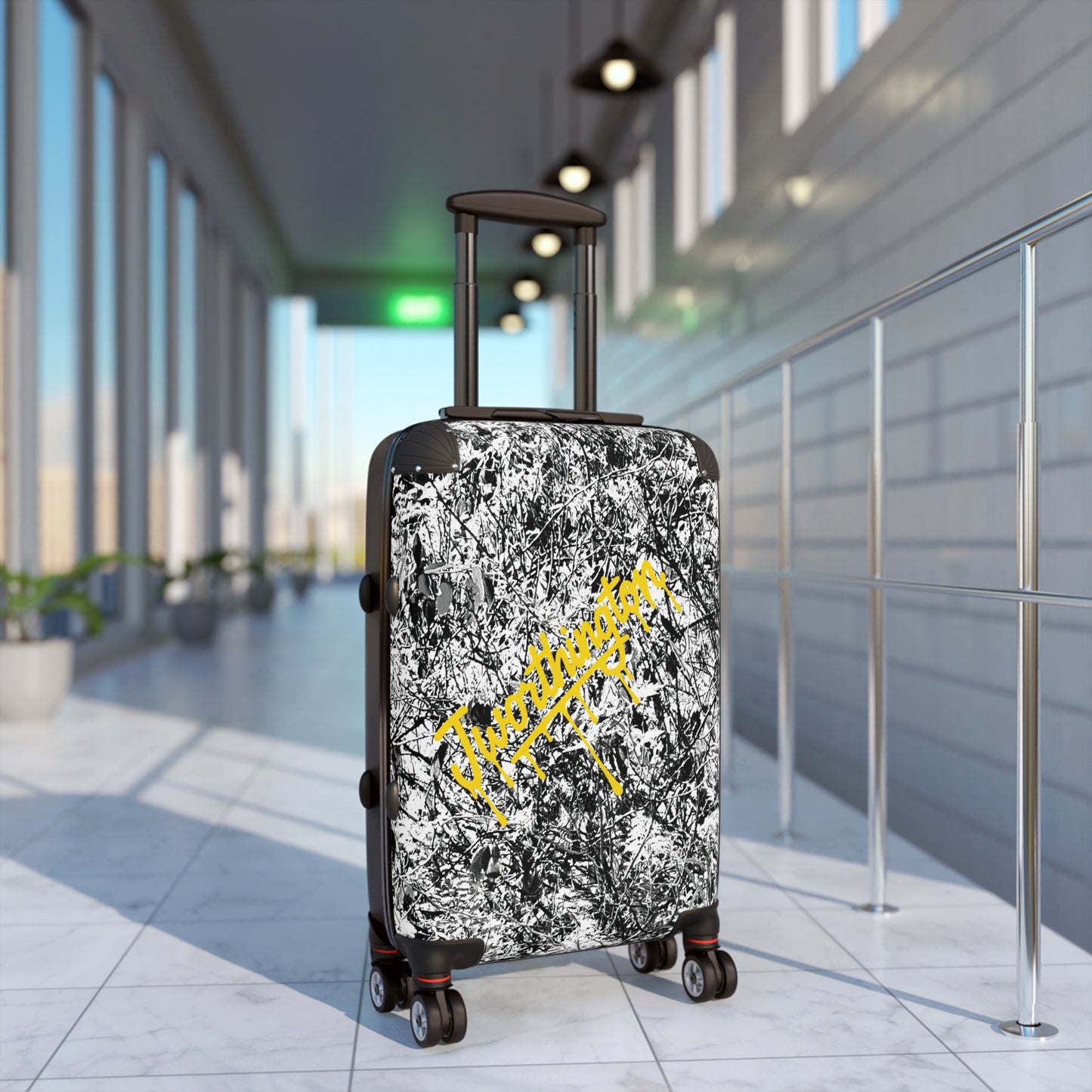Statue Print Suitcase, Hard Shell Travelling Suitcase, Greek Statue Canvas Suitcase, Handmade Large Suitcase, Cabin Suitcase