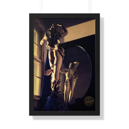 Framed Poster — Classical Sculpture in Mirror Art Print