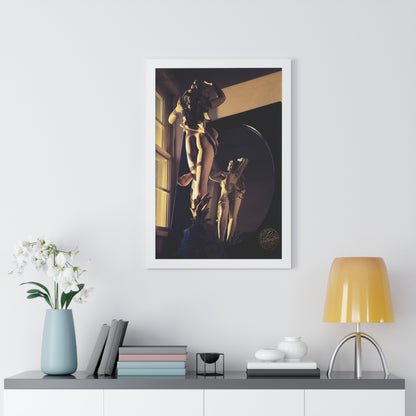 Framed Poster — Classical Sculpture in Mirror Art Print