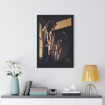 Framed Poster — Classical Sculpture in Mirror Art Print