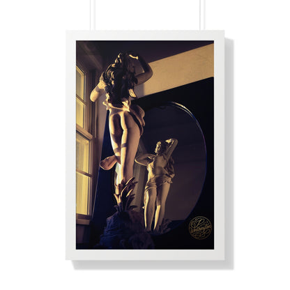 Framed Poster — Classical Sculpture in Mirror Art Print